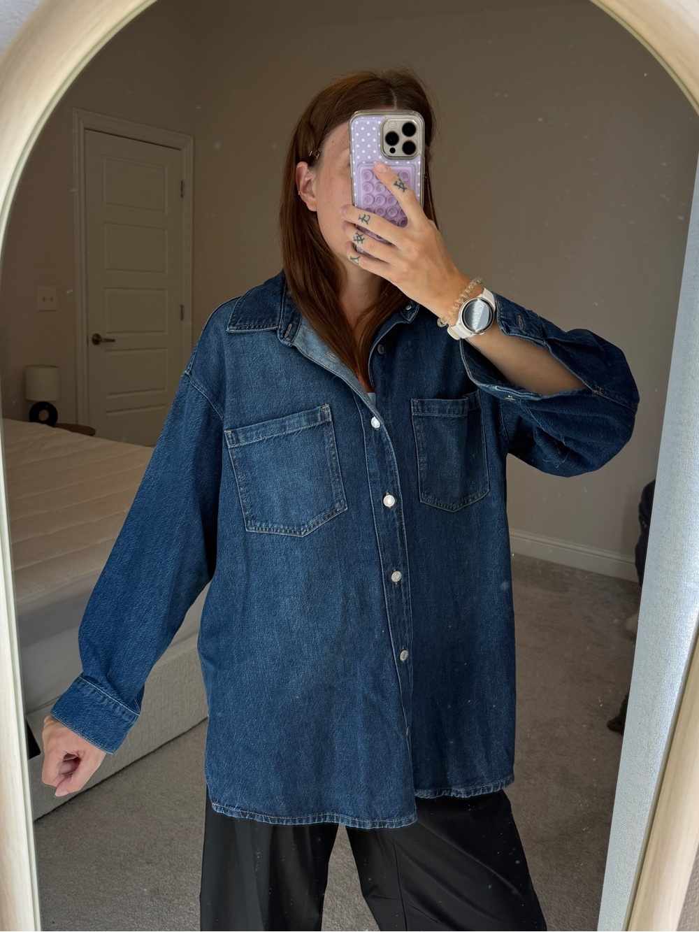 H&M ultrasoft Oversized denim shirt